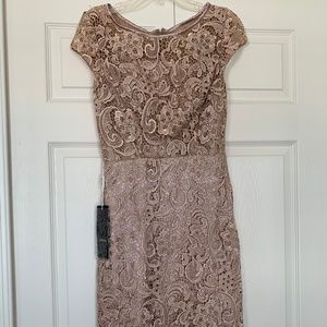 Mauve/ Rose gold Mother of the bride dress